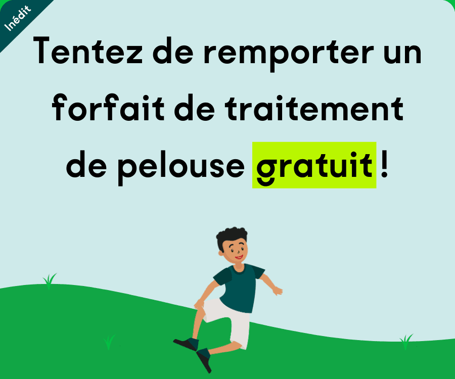 Tentez de remporter un forfait de traitement de pelouse gratuit