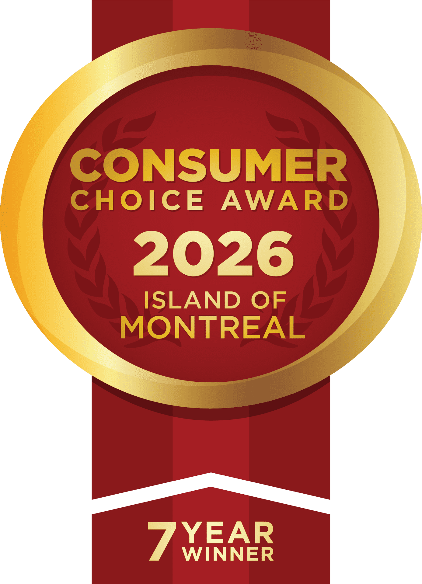 Consumer Choice Award Montreal 7 winning years