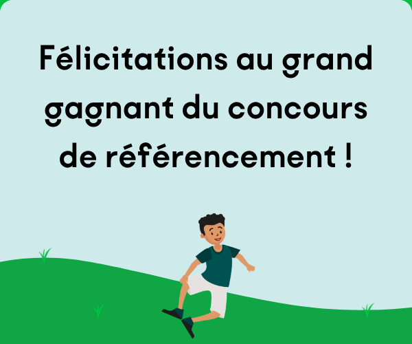 Félicitations au grand gagnant du concours de référencement !